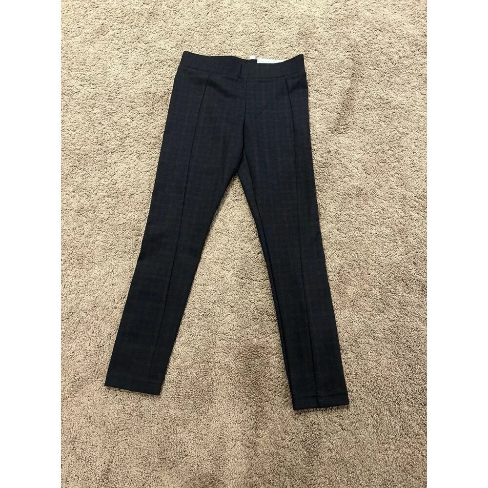 Ann Taylor NEW pants the perfect pull on pleated Navy/Maroon stretch SZ SM